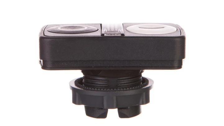 Naped przycisku podwójny czarny /O-I/ z podświetleniem z samopowrotem ZB5AW7A1721