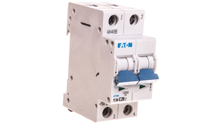 Wyłącznik nadprądowy 2P C 20A 10kA AC PLSM-C20/2-MW 242406