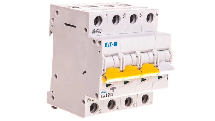Wyłącznik nadprądowy 3P+N C 25A 10kA AC PLSM-C25/3N-MW 242545