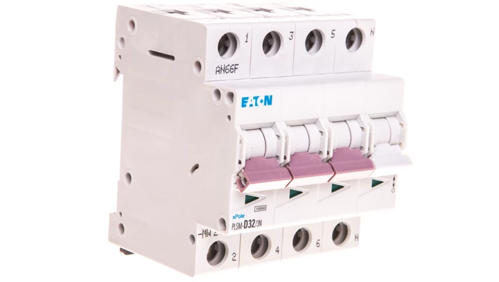 Wyłącznik nadprądowy 3P+N D 32A 10kA AC PLSM-D32/3N-MW 242569