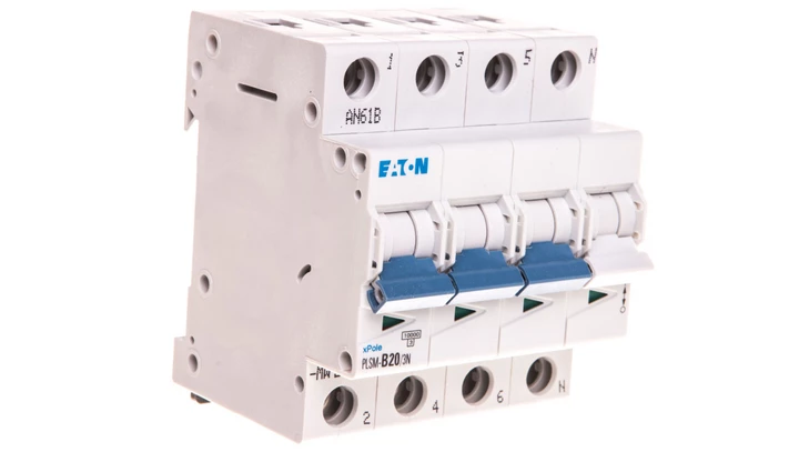 Wyłącznik nadprądowy 3P+N B 20A 10kA AC PLSM-B20/3N-MW 242518
