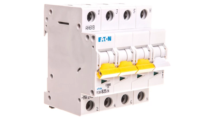 Wyłącznik nadprądowy 3P+N B 25A 10kA AC PLSM-B25/3N-MW 242519
