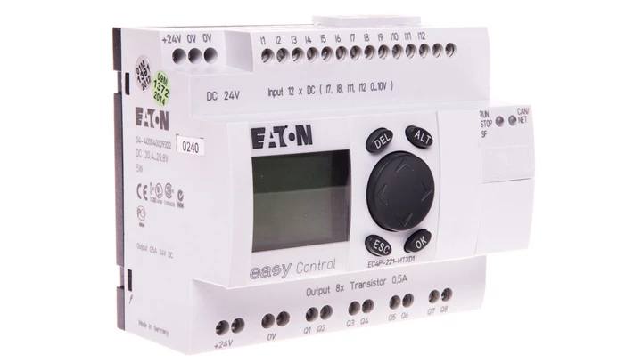 Sterownik easyControl 12we/8wy (tranzystorowe) 24V DC klawiatura wyświetlacz LCD EC4P-221-MTXD1 106391