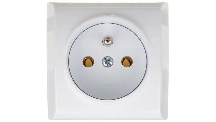 BIS Gniazdo pojedyncze z/u białe GN-1BZ/00