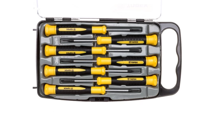 Wkrętaki precyzyjne 1,5x50mm 2x50mm 2,5x50mm PH000x50mm PH0x50mm T5x50mm T6x50mm (zestaw 7 szt.) 39d558