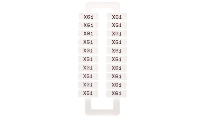 Oznacznik do złączek EURO 2,5-70mm2 /XG1/ 43192 /1 blister=20 szt/