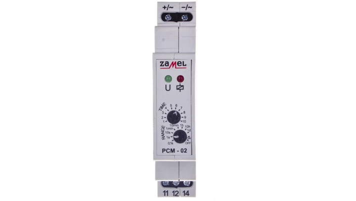 Przekaźnik czasowy 1P 16A 0,1sek-10dni 24V AC/DC PCM-02/24V EXT10000076