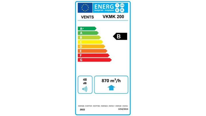 Wentylator dachowy fi 200 230V 154W 950m3/h 48dB VKMK200