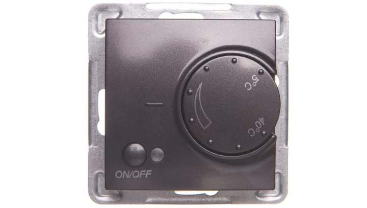 IMPRESJA Regulator temperatury /czujnik podłogowy/ antracyt RTP-1Y/m/50