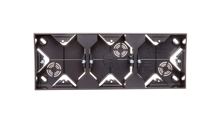 IMPRESJA Puszka natynkowa potrójna antracyt PNP-3Y/50