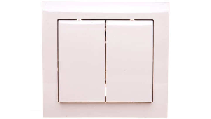 KIER Łącznik schodowy + pojedynczy beżowy ŁP-9W/01