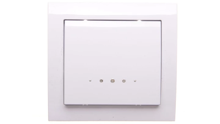 KIER Łącznik kontrolny z podświetleniem biały ŁP-12WS/00