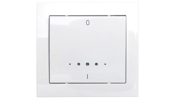 KIER Łącznik podwójny z podświetleniem biały ŁP-11WS/00