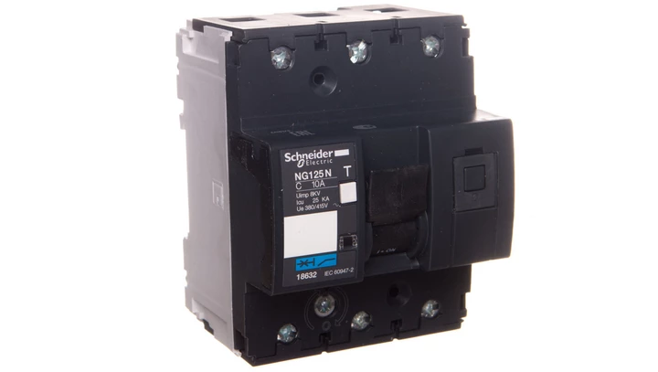 Wyłącznik nadprądowy 3P C 10A 25kA AC NG125N 18632