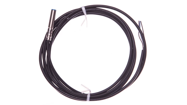 Czujnik indukcyjny M8 1,5mm zakryty 10-30V DC PNP 1Z przewód 3-żyły 2m 4kHz 43mm IME08-1B5PSZW2K 1040839