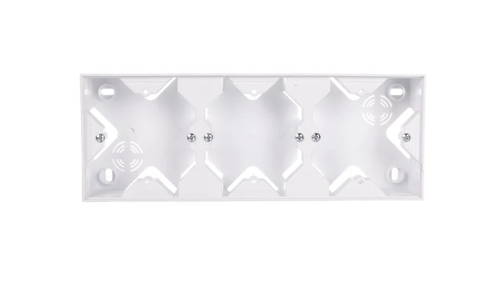 SONATA Puszka natynkowa potrójna biały PNP-3R/00