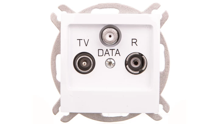 IMPRESJA Gniazdo antenowe RTV DATA biały GPA-YD/m/00