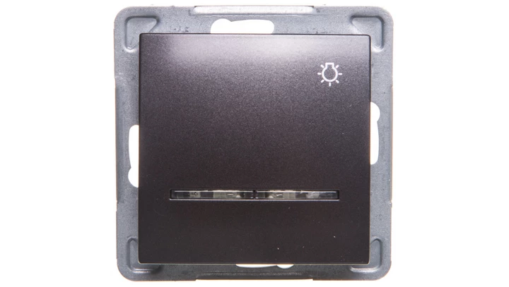 IMPRESJA Przycisk /światło/ z podświetleniem antracyt ŁP-5YS/m/50