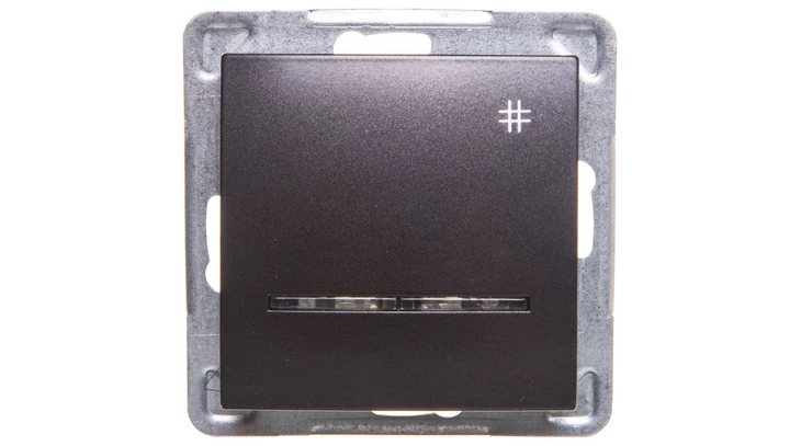 IMPRESJA Łącznik krzyżowy z podświetleniem antracyt ŁP-4YS/m/50