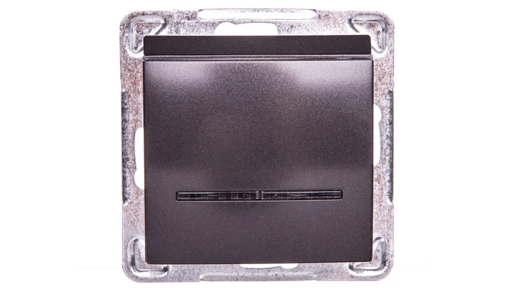 IMPRESJA Łącznik hotelowy z podświetleniem antracyt ŁP-15YS/m/50