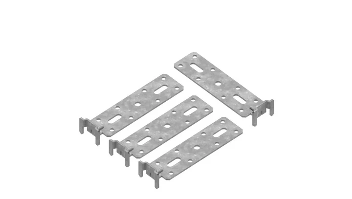 Łapy montażowe metalowe do muru kpl. 4szt. MSF 2000-30