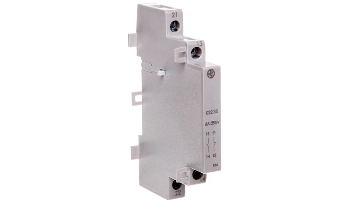 Styk pomocniczy do styczników serii 22.32/22.34 konfiguracja 1Z 1R 022.35