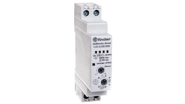 Elektroniczny przekaźnik impulsowy 230V AC ze ściemniaczem 500W 17,5 mm kompatybilny ze świetlówkami 15.81.8.230.0500