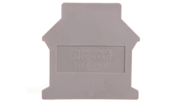 Pokrywa końcowa 42,5x1,5x54mm szara D-UK 16 3006027 /50szt./