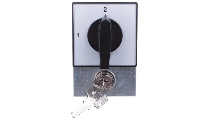 Łącznik krzywkowy 1-2 1P 16A do wbudowania /+zamek/ 4G16-54-U S5