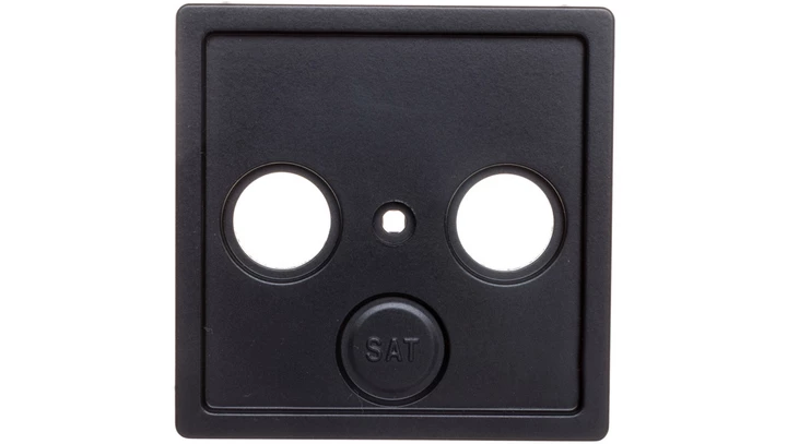 Plakietka centralna gniazda antenowego 2/3 wyjścia antracyt 12036086