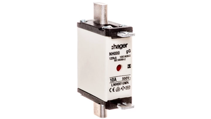 Wkładka bezpiecznikowa NH000 10A gG 500V WT-000 LNH0010MK