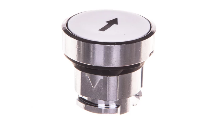 Napęd przycisku biały /strzałka w górę/ bez podświetlenia z samopowrotem ZB4BA334