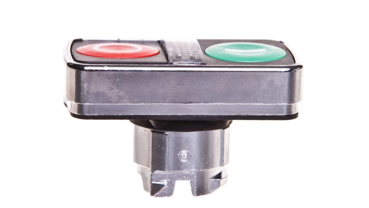 Napęd przycisku podwójny zielony/czerwony /O-I/ z podświetleniem z samopowrotem ZB4BW7A3741