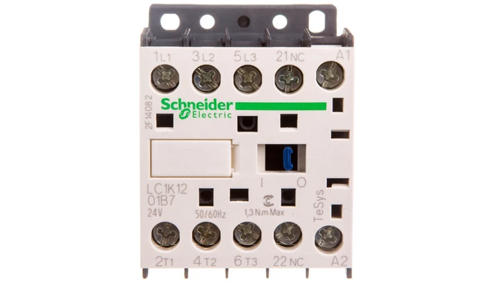Stycznik mocy 12A 3P 24V AC 0Z 1R LC1K1201B7