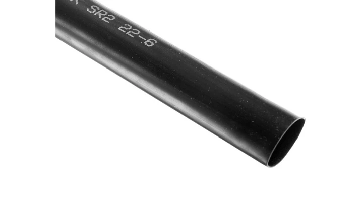 Rura termokurczliwa pogrubiana bez kleju, czarna, SR2 22-6 1000mm, 127394