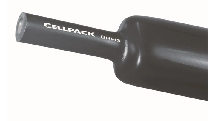 Rura termokurczliwa grubościenna bez kleju, czarna, SR3 22-6 1000mm, 127488 /10szt./