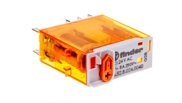 Przekaźnik miniaturowy 2P 8A 24V AC AgNi 46.52.8.024.0040