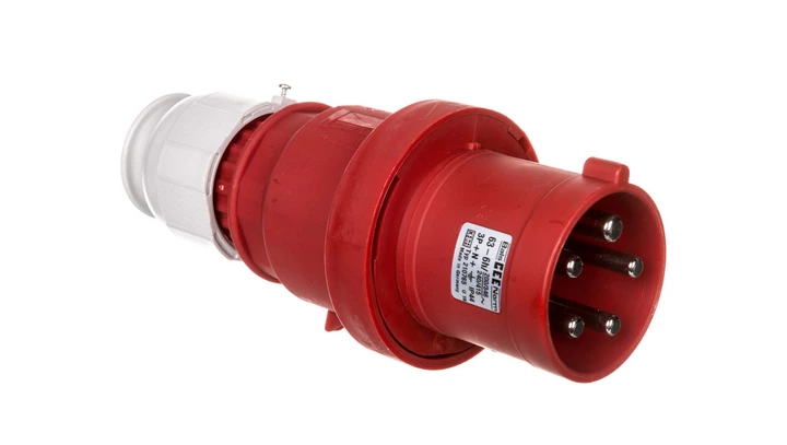 Wtyczka przenośne 63A 5P 400V 6h IP44 MULTI-GRIP Quick-Connect 210765