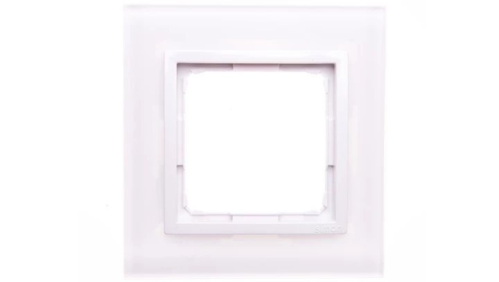 Simon 54 Nature Ramka pojedyncza szkło BIAŁA PERŁA DRN1/70