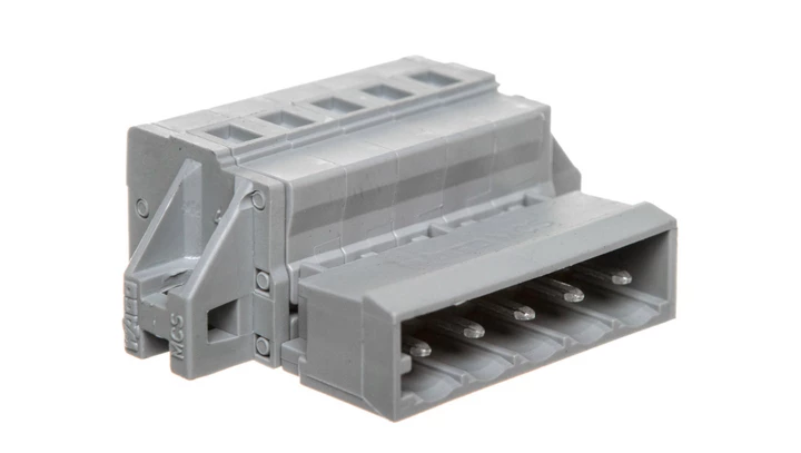 Wtyk MCS-MIDI Classic 5-biegunowy szary raster 5mm 231-605/019-000 /50szt./