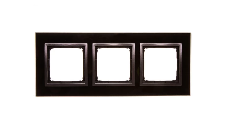 Simon 54 Nature Ramka potrójna szkło ZASTYGŁA LAWA DRN3/73