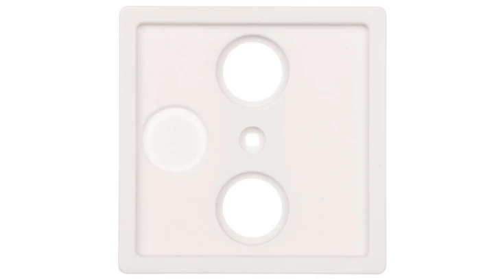 Berker Q.1/Q.3 Płytka czołowa do gniazda antenowego RTV 2- i potrójnego biały aksamit 12036089