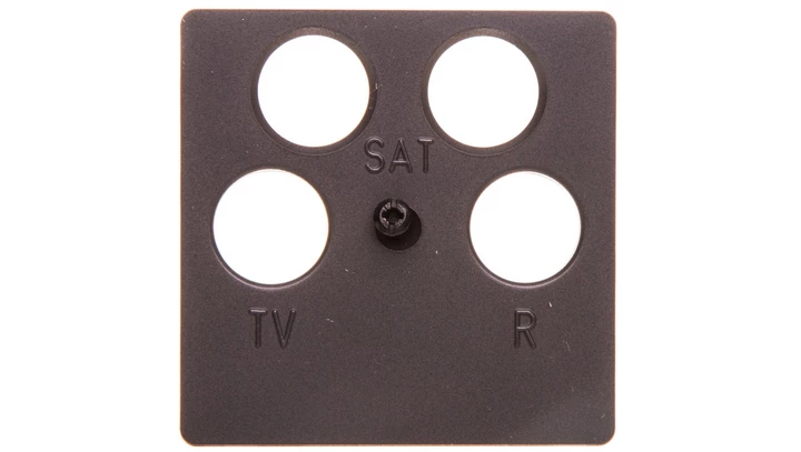 K.1 Płytka centralna do gniazda antenowego 4-wyjściowego antracyt B.1/B.3/B.7 Glas 14841606