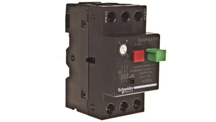 Wyłącznik silnikowy 3P 4kW 6-10A EasyTeSys Power, napęd przyciskowy, zaciski skrzynkowe GZ1E14