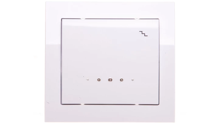 KIER Łącznik schodowy z podświetleniem biały ŁP-3WS/00