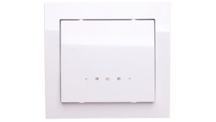 KIER Łącznik pojedynczy z podświetleniem biały ŁP-1WS/00