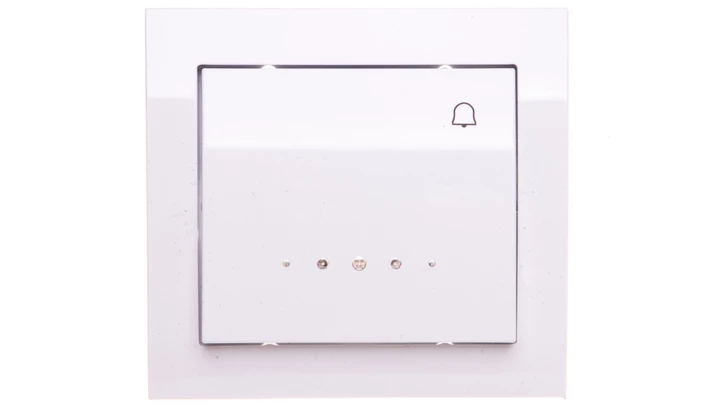 KIER Przycisk /dzwonek/ z podświetleniem biały ŁP-6WS/00