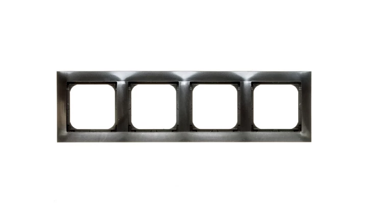 IMPRESJA Ramka poczwórna antracyt R-4Y/50