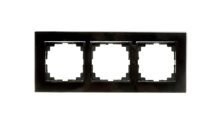 Sentia Ramka potrójna szklana czarna 1473-61
