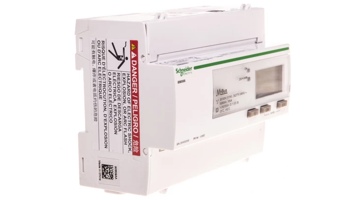 Licznik energii elektrycznej 1/3-fazowy 125A 100-277/173-480V kl.1/B Mbus MID taryfowy cyfrowy modułowy A9MEM3335